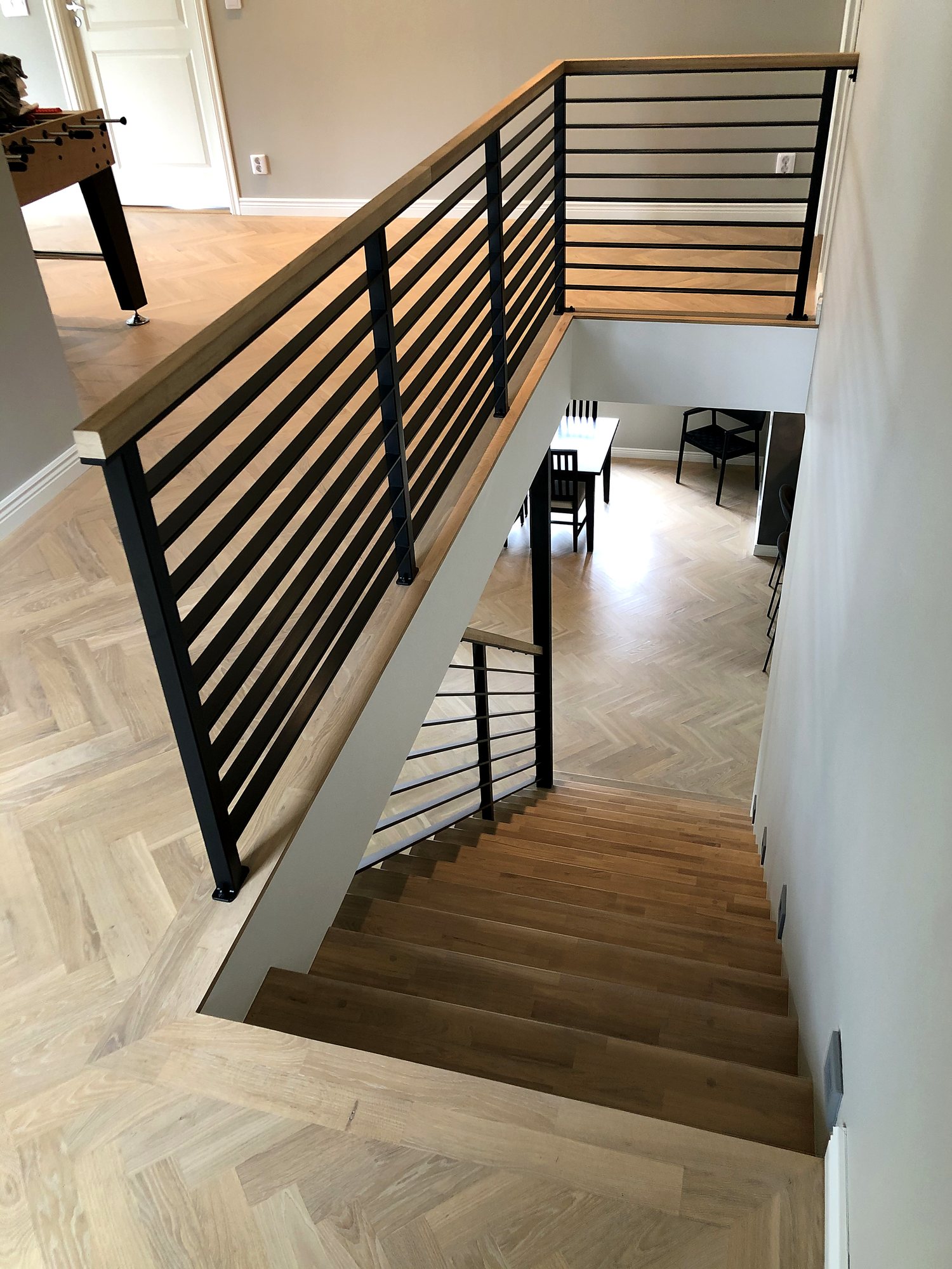 Trappa i ett nytt hus i Sollentuna