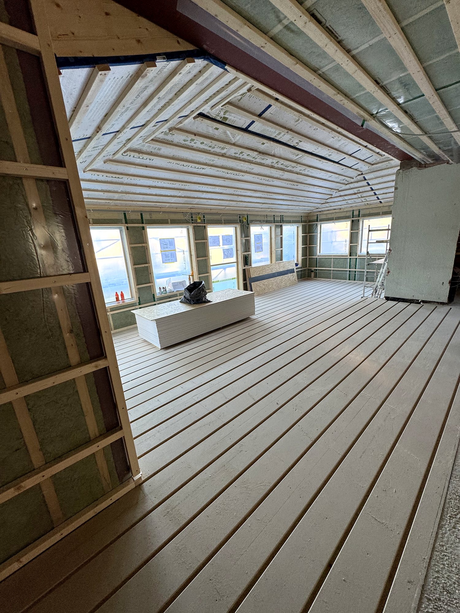Påbyggnad av villa i Huddinge